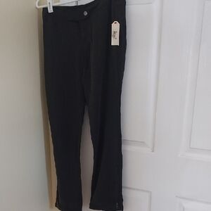 Womens Silk Pants Size 26 Low Rise Black